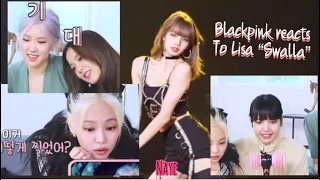 BLACKPINK REACTION TO LISA- SWALLA DANCE ON STAGE | BLACKPINK CONCERT | FANMADE JUST FOR FUN