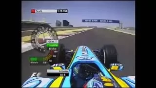 2005 Bahrain GP Qualifying - Alonso's Pole Lap