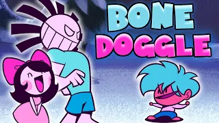 Bonedoggle but Boy, Girl and BF Are Out in The Snow - FNF Indie Cross