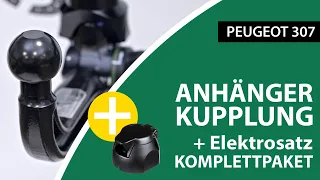 Anhängerkupplung abnehmbar PEUGEOT 307  | Oris Komplettsatz + Montage von Rameder