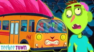 Wheels On The Bus Spooky Ride Song + Spooky Scary Skeleton Songs For Kids | Teehee Town