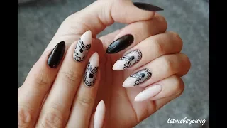 Lace nails | Rapidograf NeoNail | Manicure hybrydowy Semilac