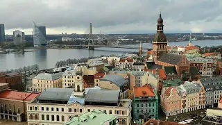 View of Riga, Latvia from St Peter's Church