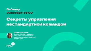 Секреты управления нестандартной командой