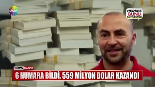 6 numara bildi, 559 Milyon Dolar kazandı