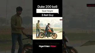 Minimum Height Required For KTM DUKE 200 Bs6 |  KTM Duke seat height | Must Watch Before You Buy