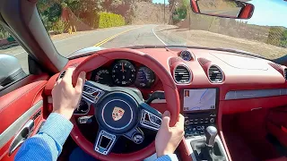 2021 Porsche Boxster 25 Years - POV Canyon Blast (Binaural Audio)