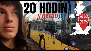 20 HODIN v novém AUTOBUSE? LONDÝN 🇬🇧 | Regiojet 💛