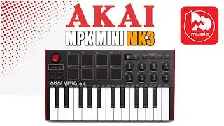 AKAI MPK mini mk3 - миди-клавиатура 25 клавиш (третье поколение популярной модели)