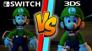 Luigi's Mansion: Dark Moon Graphics Comparison (Switch vs. 3DS)