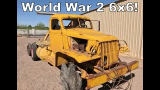 Saved From Scrap! WW2 CCKW 6x6, Will it Run?  I Need Help...