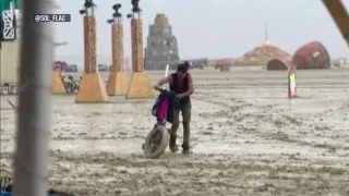 Thousands trapped at Burning Man 2023 festival after storm