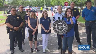 City, state and county leaders give update on Houston-area storm recovery