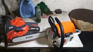 Oleo-mac gs 41 vs Stihl MS 251 сколько весит в боевых условиях