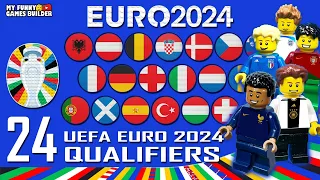 UEFA Euro 2024 Teams Qualified - Final Tournament Draw in Lego Football