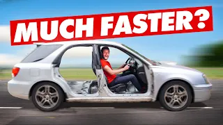 How Much FASTER is a LIGHTER Car?