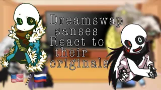 Dreamswap sanses react to their originals/Дримсвап сансы реагируют на свои оригиналы 2/3