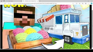 I OPENED AN ICE CREAM TRUCK IN MINECRAFT LATEST UPDATE