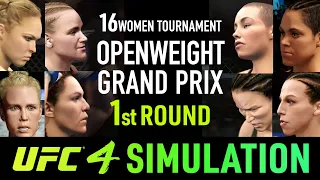 EA Sports UFC 4 - 16Women Openweight Grand Prix simulation (CPU vs CPU)  -  1st Round