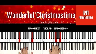 Wonderful Christmastime -  Paul McCartney (Christmas - Sheet Music - Piano Solo - Cover - Tutorial)