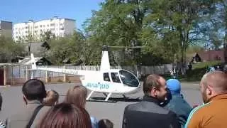 взлет вертолета Борисов День Победы 2015
