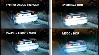 70mai ProPlus A500S vs. M500 | WDR vs. HDR | Dzień vs. Noc
