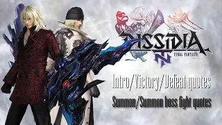 DFFNT: Snow Villers Intro/Result/Summon quotes