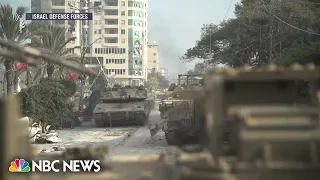 Israeli soldiers conducting operation at Gaza's Al-Shifa hospital