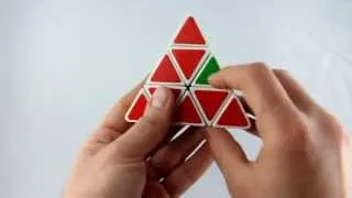 Lösung Pyraminx, magische Pyramide, Tutorial einfach