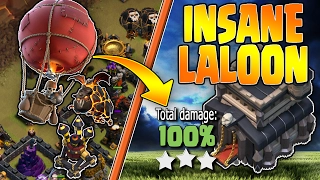 LALOON IS INSANE! - TH9 3 Stars - Queen POP + GoBoLaLoon - Clash of Clans - War Attack Strategies