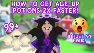 How to get 2x Aging potions in Adopt me!😱 | Best way to get Age-up potions! 🤫