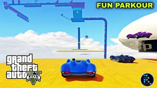 [Hindi] GTA V | FUN PARKOUR WITH SCREMJET CAR