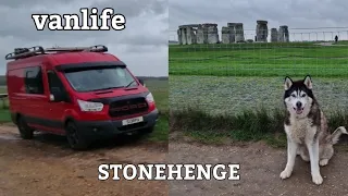 Vanlife With A Husky Sleeping At Stonehenge!