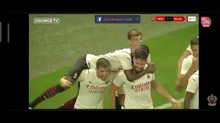 Oliver Giroud First Goal For AC Milan