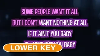 If I Ain't Got You (Karaoke Lower Key) - Alicia Keys