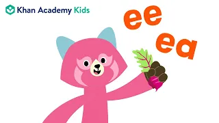 Words with -ee and -ea | Vowel Teams | Learn to Read with Khan Academy Kids