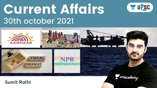 Daily Current Affairs in Hindi by Sumit Rathi Sir | 30th October 2021 | The Hindu PIB for IAS