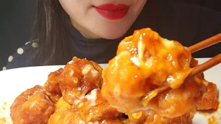 asmr 매콤 달콤~~ 맛! 슈프림양념치킨 먹방 MUKBANG yangnyeom chicken