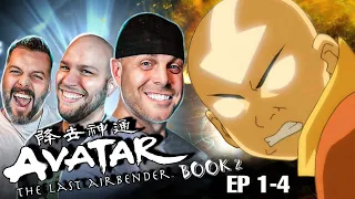 First time watching Avatar The Last Airbender reaction Book 2 Ep 1-4