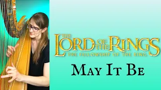 May It Be - Harp Cover | Lord of the Rings #shorts