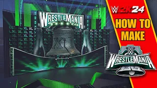 WWE 2K24 How To Make Custom WrestleMania 40 Arena