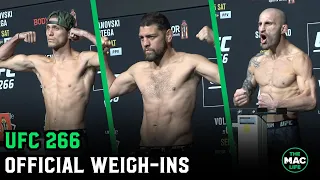 UFC 266 Official Weigh-Ins: Main Card