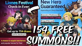 154 FREE SUMMONS & A GUARENTEED GOD TIER!!! - INSANE NEW EVENT! - Seven Deadly Sins: Grand Cross