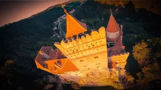 Dracula's Castle Bran, Romania - epic FPV drone flight at sunrise