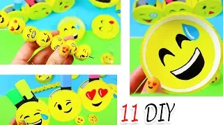 ТОП 11 DIY EMOJI СВОИМИ РУКАМИ КАНЦЕЛЯРИЯ БРЕЛКИ ОРГАНАЙЗЕРЫ РУЧКИ И Т.Д