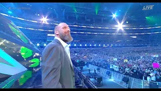 Triple H Entrance | announces his retirement at Wrestlemania 38