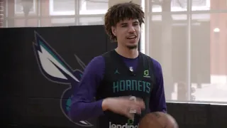 DC For Three: LaMelo Ball shoots around and answers questions with Dell Curry