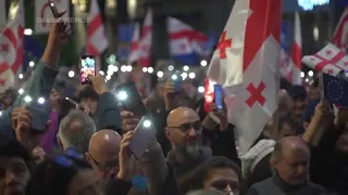 Georgians continue protests over media freedom law on Independence Day