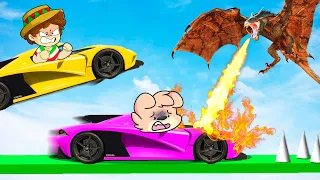 ¡IMPOSIBLE SOBREVIVIR al MEGA DRAGON!🐲😲HOT WHEELS con SILVIOGAMER, PANCRACIO y PERMON