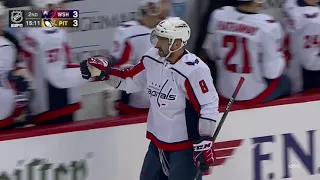 Alex Ovechkin scores vs Penguins, his 774 NHL goal (9 apr 2022)